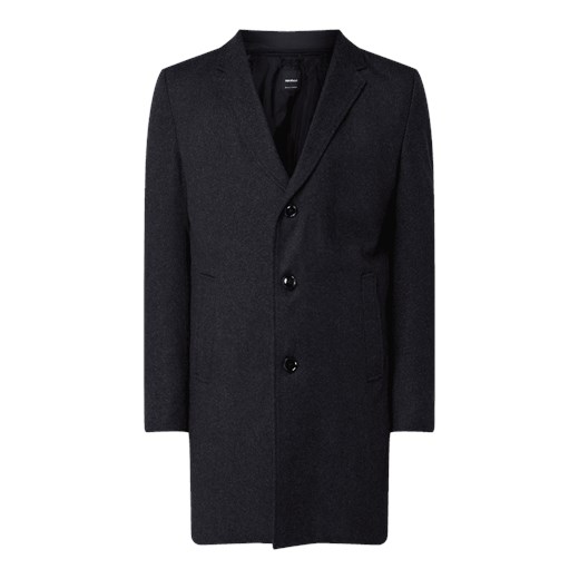 Krótki płaszcz z plisą w kontrastowym kolorze Strellson  52 Peek&Cloppenburg 