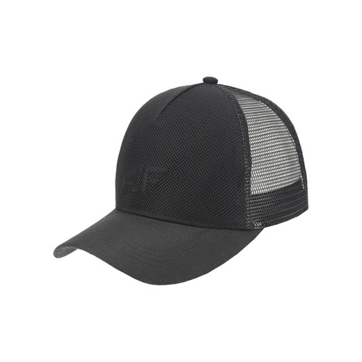 Czarna czapka z daszkiem męska 4F gładka 