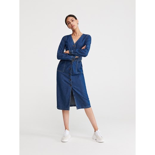 Reserved - Jeansowa sukienka - Niebieski  Reserved 34 