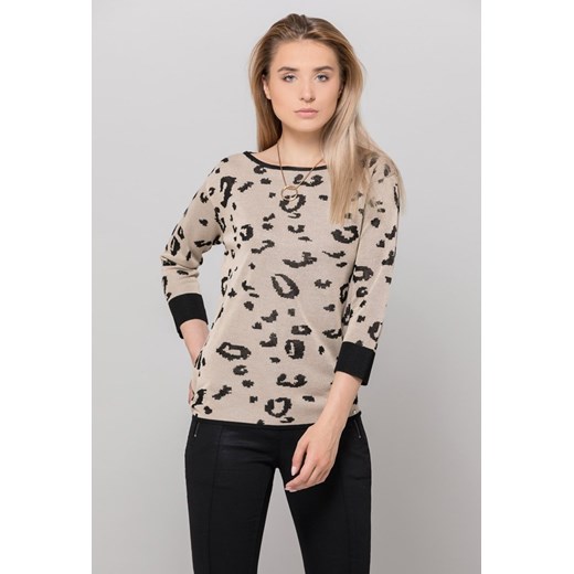 Sweter w zwierzęcy print Monnari  5XL E-Monnari