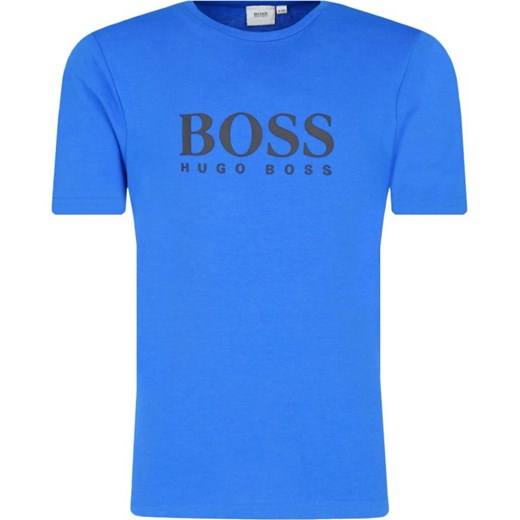 Boss t-shirt chłopięce niebieski z krótkim rękawem 