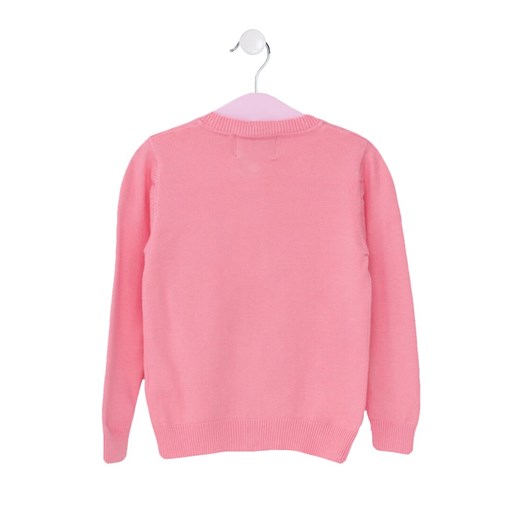 Różowy sweter dziewczęcy Born2be 