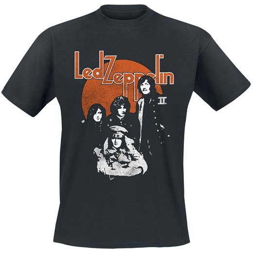 T-shirt męski Led Zeppelin z krótkimi rękawami 