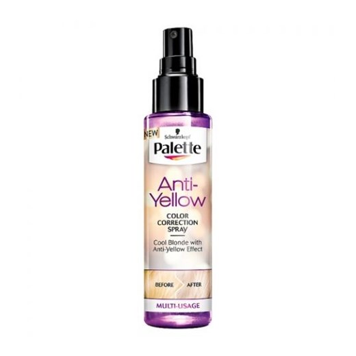Palette Anti-Yellow Color Correction Spray korekta koloru spray przeciw żółtym tonom włosów 100ml  Palette  Horex.pl