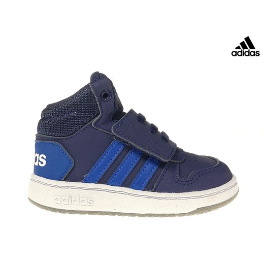 Buty sportowe dziecięce Adidas skórzane na rzepy bez wzorów 