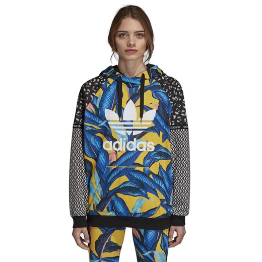 Bluza sportowa Adidas z poliestru w abstrakcyjnym wzorze 