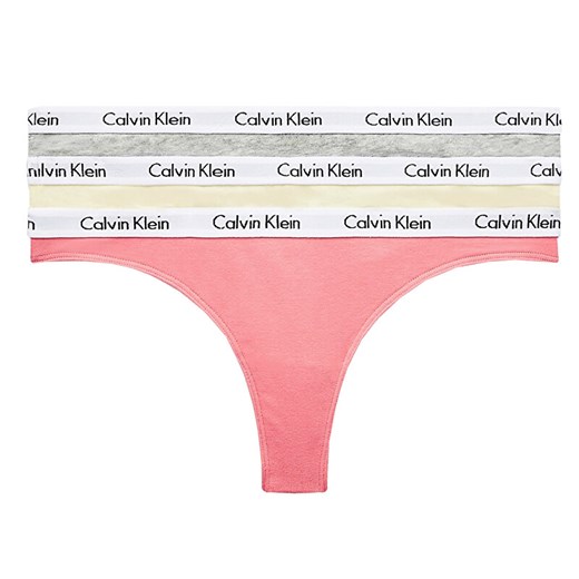 Calvin Klein Komplet majtek damskich Thong 3Pk QD3587E -OPB (rozmiar L) , BEZPŁATNY ODBIÓR: WROCŁAW!