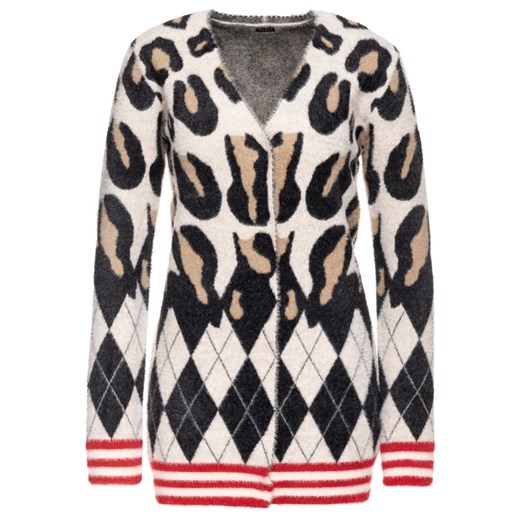 Sweter damski Guess casual w abstrakcyjnym wzorze 