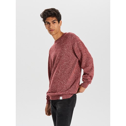 Cropp - Gładki sweter - Czerwony  Cropp M 