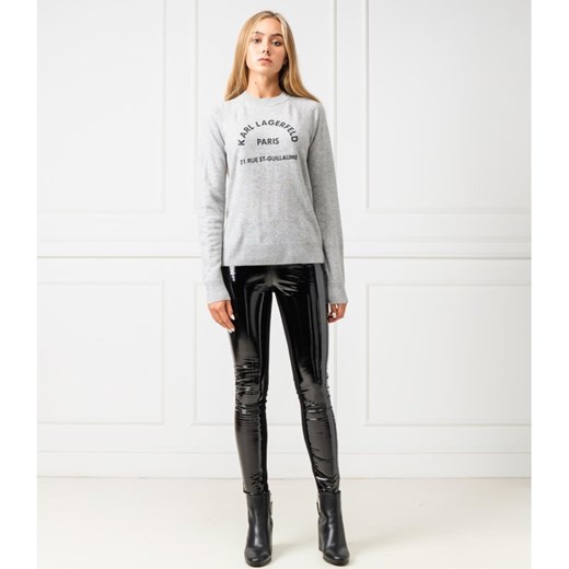 Karl Lagerfeld Wełniany sweter | Regular Fit | z dodatkiem kaszmiru  Karl Lagerfeld L Gomez Fashion Store