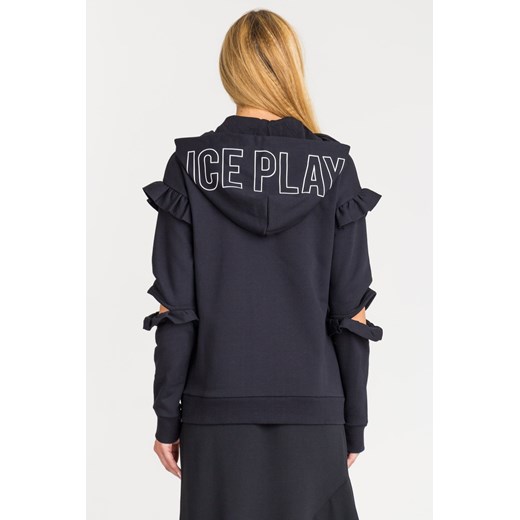 Bluza damska Ice Play w stylu młodzieżowym krótka bez wzorów 
