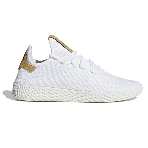 Buty sportowe damskie Adidas do tenisa pharrell williams białe bez wzorów płaskie skórzane 