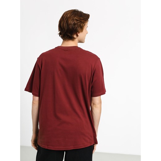 T-shirt męski Element na wiosnę czerwony z krótkimi rękawami 