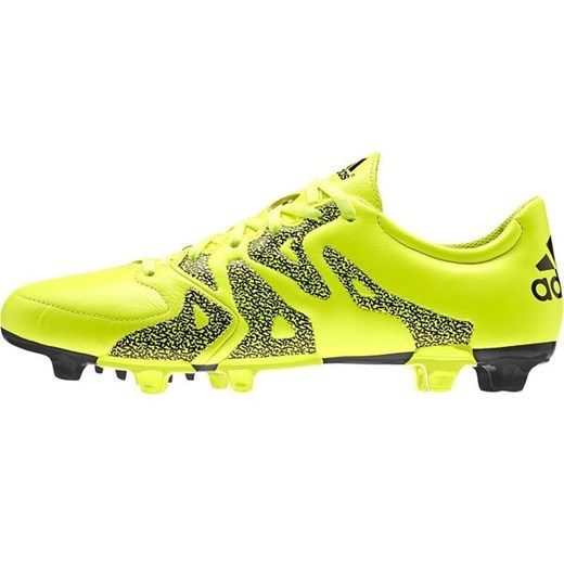 Buty piłkarskie korki X 15.3 FG Leather Adidas (żółte)