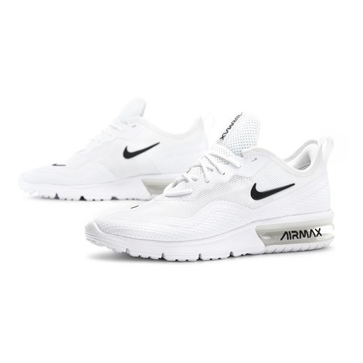 Buty sportowe damskie Nike do biegania air max sequent Buty sportowe damskie białe Nike dla biegaczy gładkie