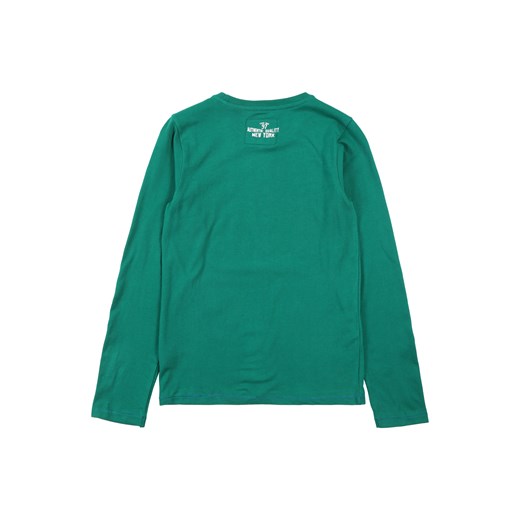 Zielony t-shirt chłopięce Vingino z jerseyu wiosenny z długim rękawem 