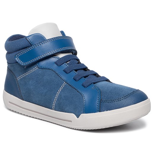 Sneakersy CLARKS - Emery Beat K 261440587 Blue Suede  Clarks 28.5 eobuwie.pl