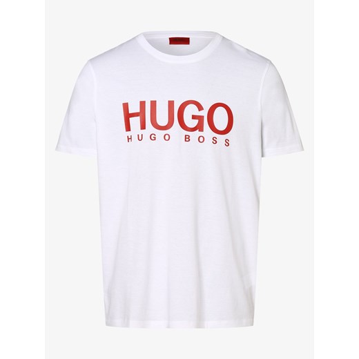 HUGO - T-shirt męski – Dolive, biały Hugo Boss  XL vangraaf
