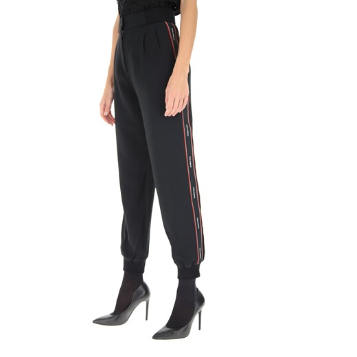 Dolce & Gabbana Spodnie dla Kobiet Na Wyprzedaży w Dziale Outlet, czarny, Wiskoza, 2021, 36 38