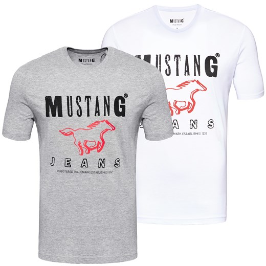 T-shirt męski Mustang z krótkim rękawem młodzieżowy 