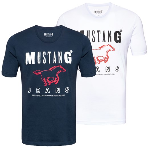T-shirt męski Mustang z krótkim rękawem 
