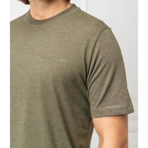 T-shirt męski Calvin Klein bez wzorów casual 