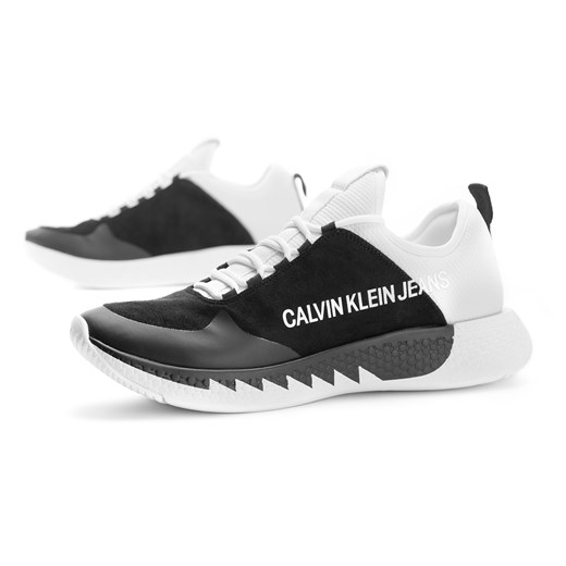 Calvin Klein buty sportowe męskie sznurowane ze skóry 