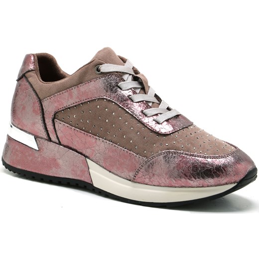 Sneakersy damskie różowe Sergio Leone na wiosnę 