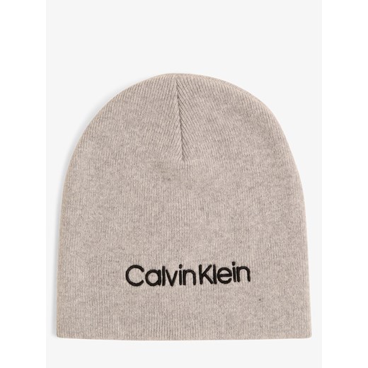 Czapka zimowa damska Calvin Klein z haftami 