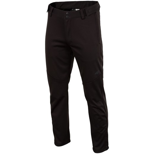 Czarne spodnie sportowe 4F bez wzorów 