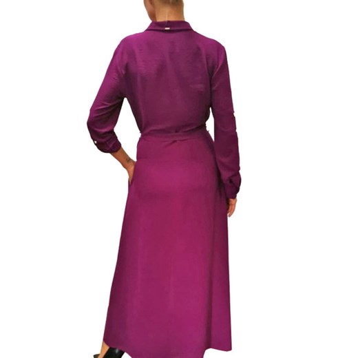 Sukienka Trynite fioletowa tkaninowa 