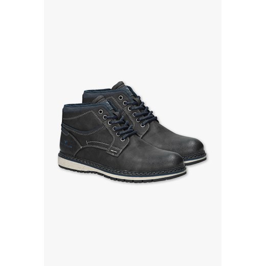 Buty zimowe męskie C&A czarne sznurowane