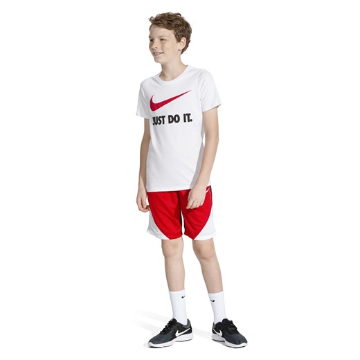 T-shirt chłopięce Nike biały z krótkim rękawem 