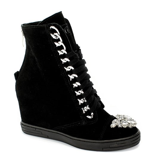 Sneakersy Booci 2222/199/s Czarny/z Booci 37 EuroButy.com.pl