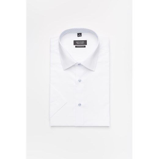 koszula bexley 2936 krótki rękaw custom fit biały Recman  46/176-182/No 