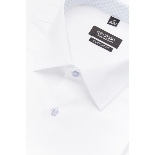 koszula bexley 2936 krótki rękaw custom fit biały Recman  45/176-182/No 