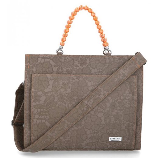 Shopper bag Chiara Design elegancka bez dodatków duża 