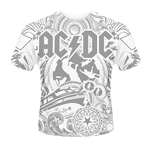 plastichead męski T-shirt AC/DC Black Ice TSDS -  Large (rozmiar producenta: Large) biały (biały)