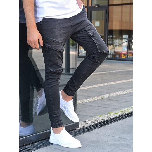Spodnie jeansowe Joggery 1067C Modanoemi By Escoli  S promocyjna cena Escoli 