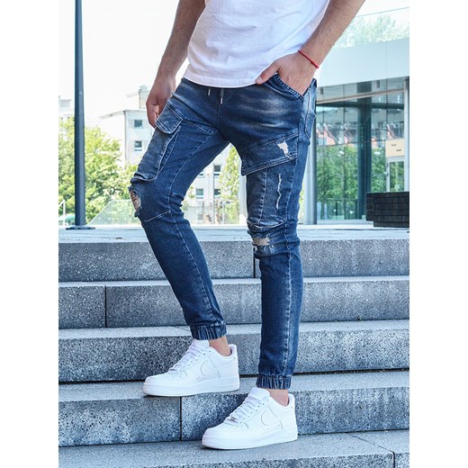 Escoli jeansy męskie niebieskie 