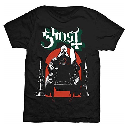 Ghost męski T-shirt procession -  X-Large (rozmiar producenta: X-Large) czarny (czarny)