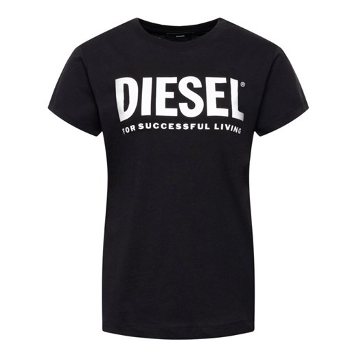Bluzka damska Diesel młodzieżowa z okrągłym dekoltem 