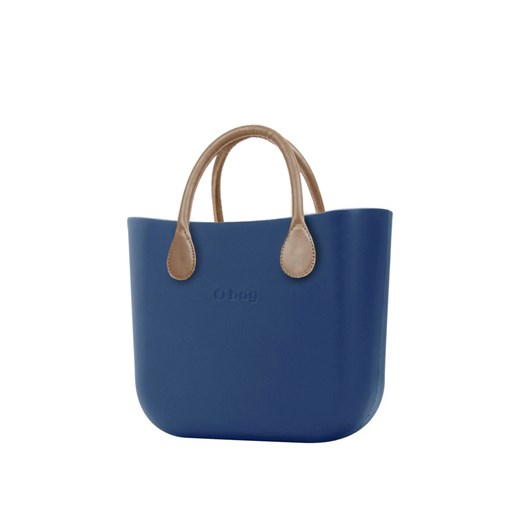 O bag  niebieskie torebka MINI Bluette z krótkimi uchwytami ze skajki natural  O Bag  Differenta.pl