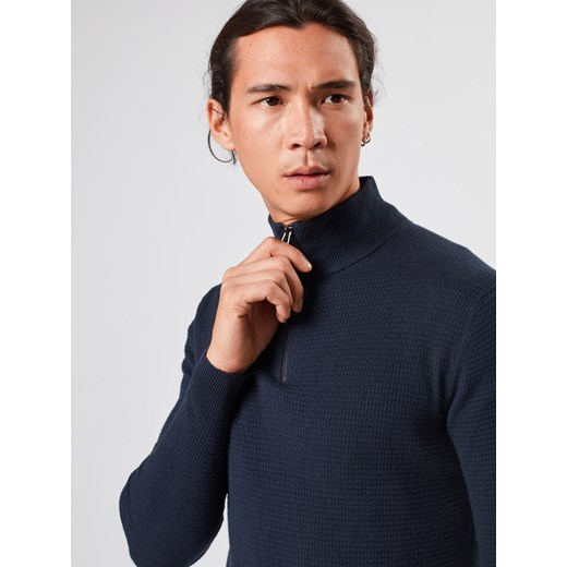 Sweter męski Esprit granatowy casual 