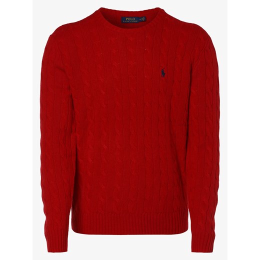 Polo Ralph Lauren - Sweter męski z dodatkiem kaszmiru, czerwony Polo Ralph Lauren  XXL vangraaf