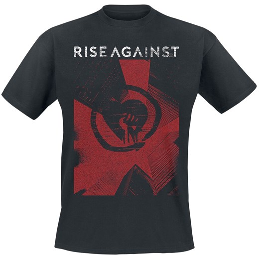 T-shirt męski Rise Against z krótkim rękawem 