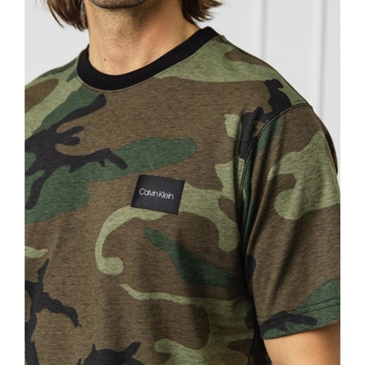 T-shirt męski Calvin Klein wielokolorowy z krótkimi rękawami 