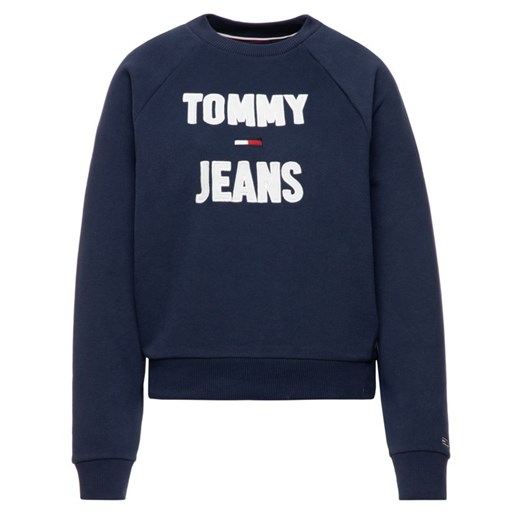 Bluza damska granatowa Tommy Jeans krótka 