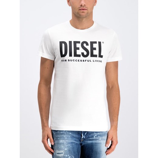 T-shirt męski Diesel biały 