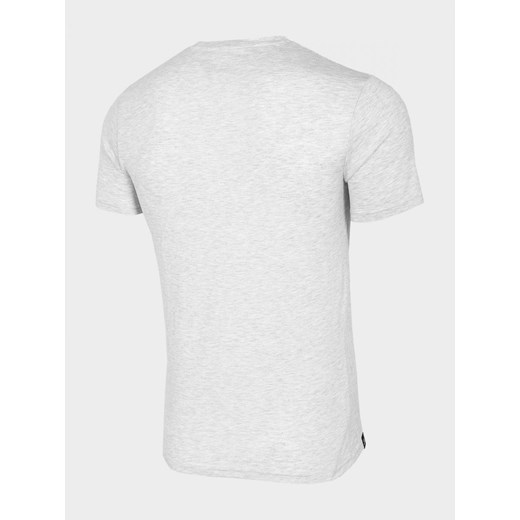 T-shirt męski TSM703 - biały melanż  Everhill M OUTHORN